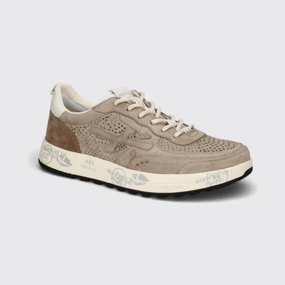 Premiata Nous Perforated Suede Sneakers Brown (NOUS8288)