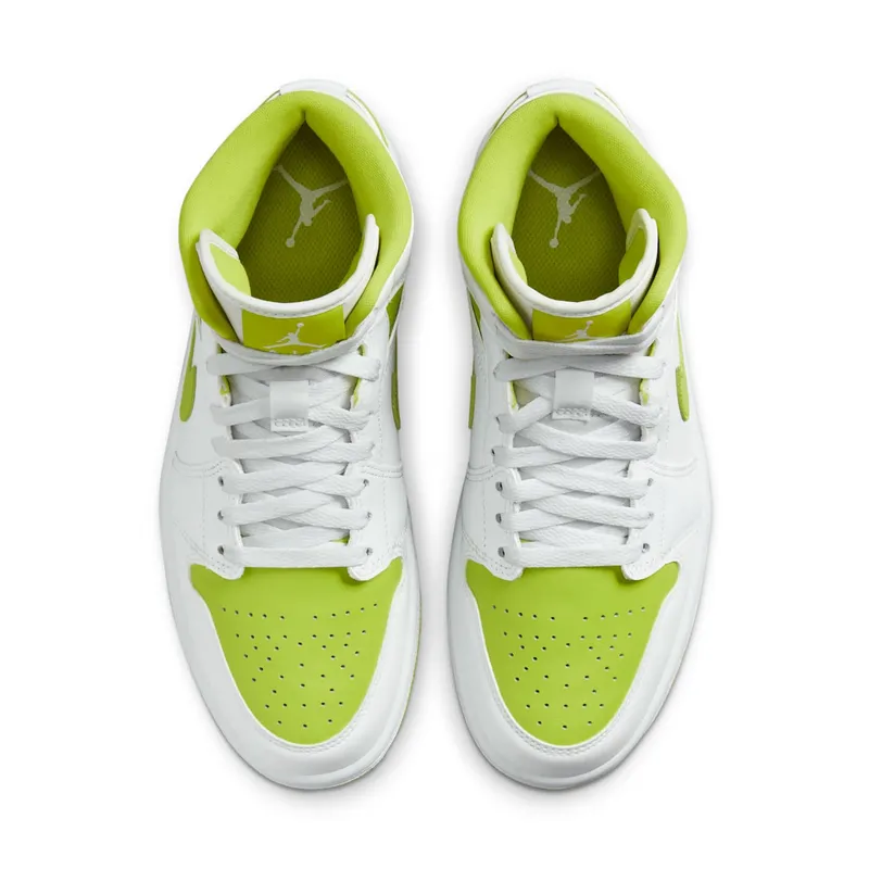 Jordan 1 Mid White Lime (W) (BQ6472-131)