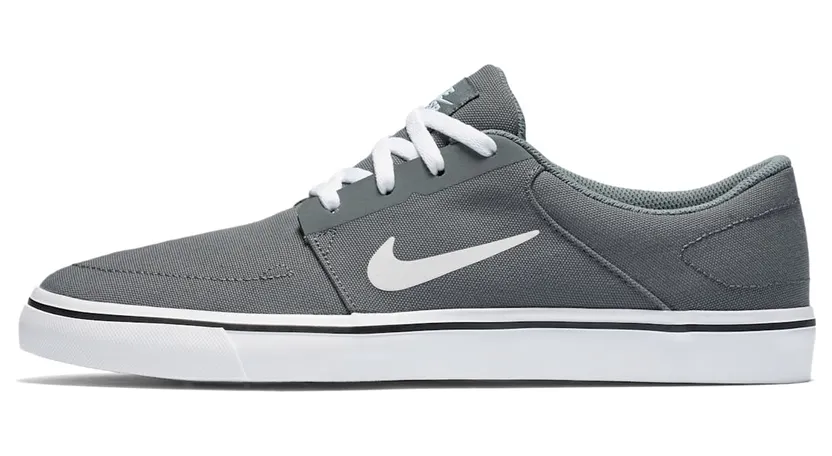 Nike Sb Portmore Canvas Low Skate Shoes Grey (723874-004)