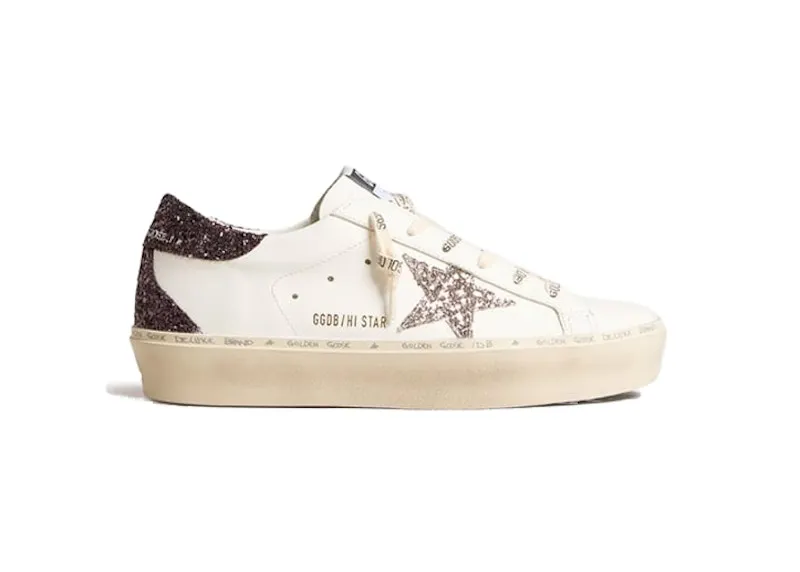 Golden Goose Hi-Star White Silver Grey Glitter (GWF00119-F006203-11934)