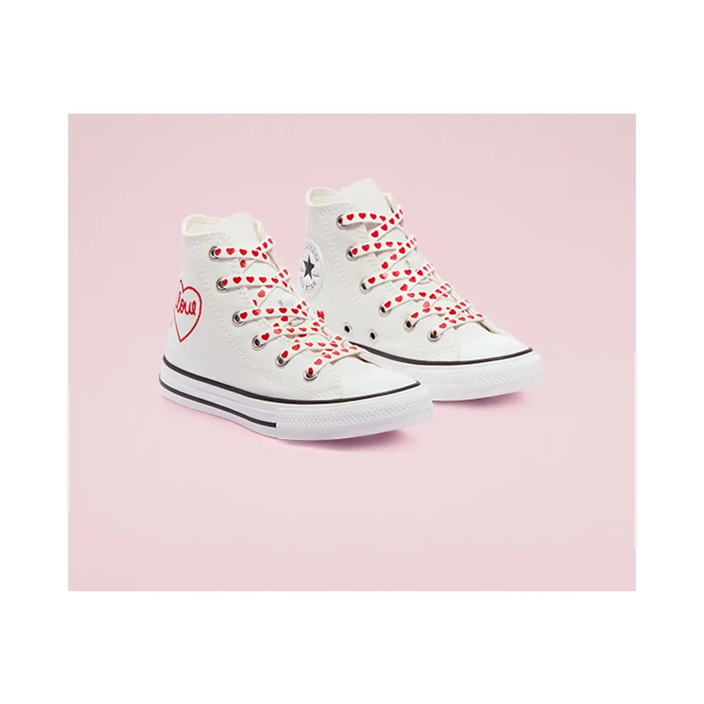 Converse Valentine’s Day Chuck Taylor All Star High Top Vintage White/university Red (671125C)