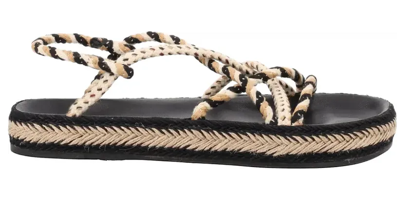 ISABEL MARANT Sandalen mit Flechtmuster – Schwarz (SD0276FAD1B07S)