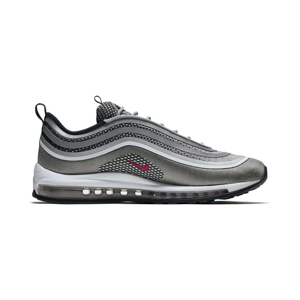 Nike Air Max 97 Ultra 17 Silver Bullet Metallic Silver/Varsity Red-Black-White (918356-003)