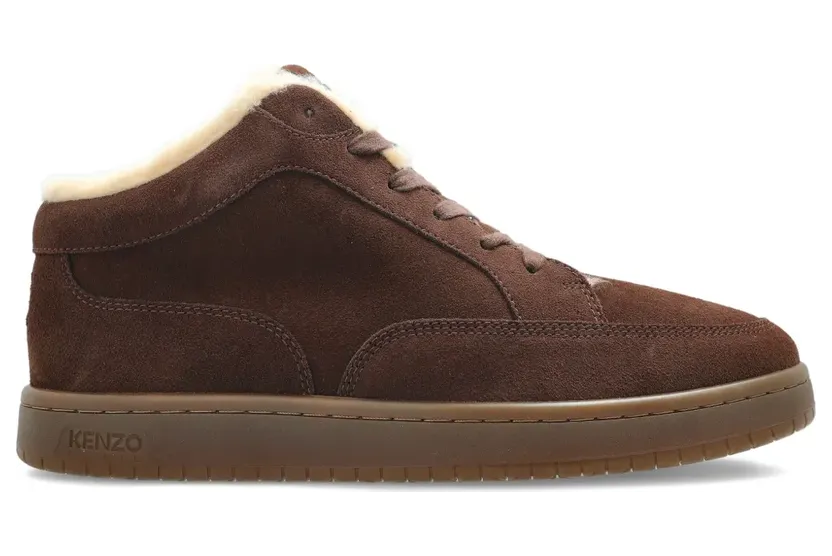 Kenzo Sneakers met afwerking van bont – Bruin (FF65SN062L58)