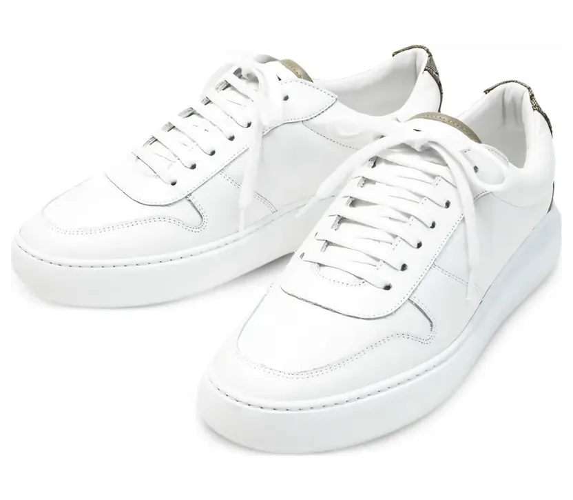 Herno met leren vlakken “White” (SH001UMSHOE61030)