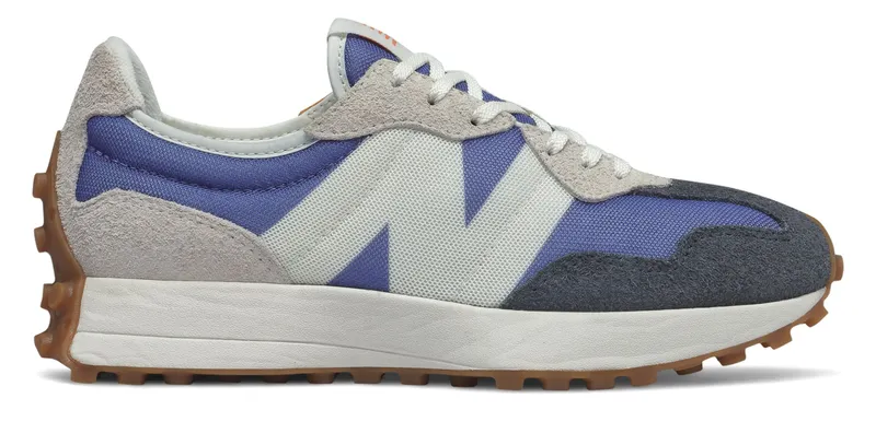 New Balance 327 Blue Grey (W) Magnetic Blue/Varsity Orange (WS327COC)