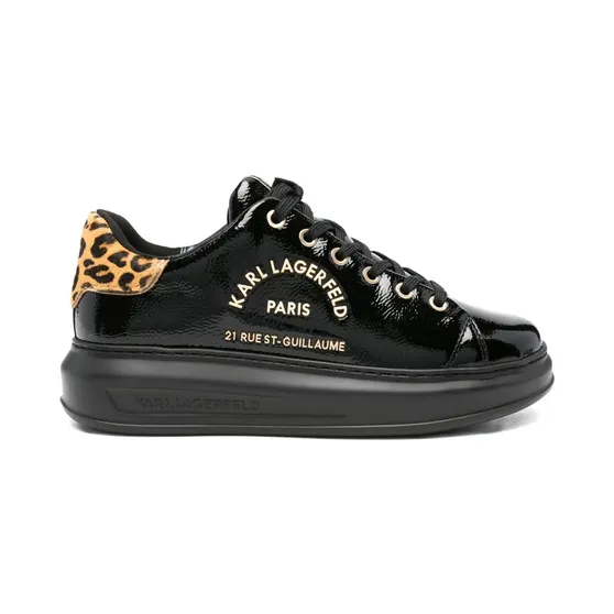 Karl Lagerfeld met luipaardprint en hak “Black” (KL6253PJ100)