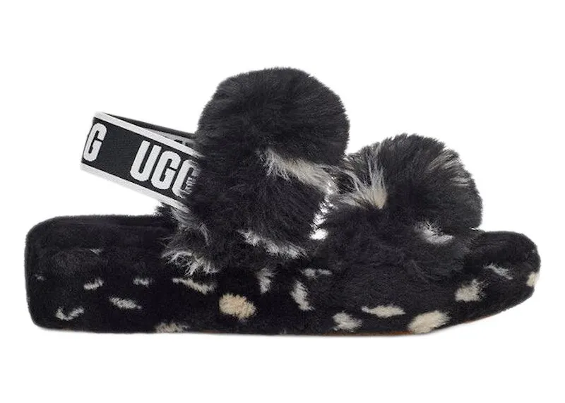 UGG Oh Yeah Spots Slide Black (1118165-BLK)