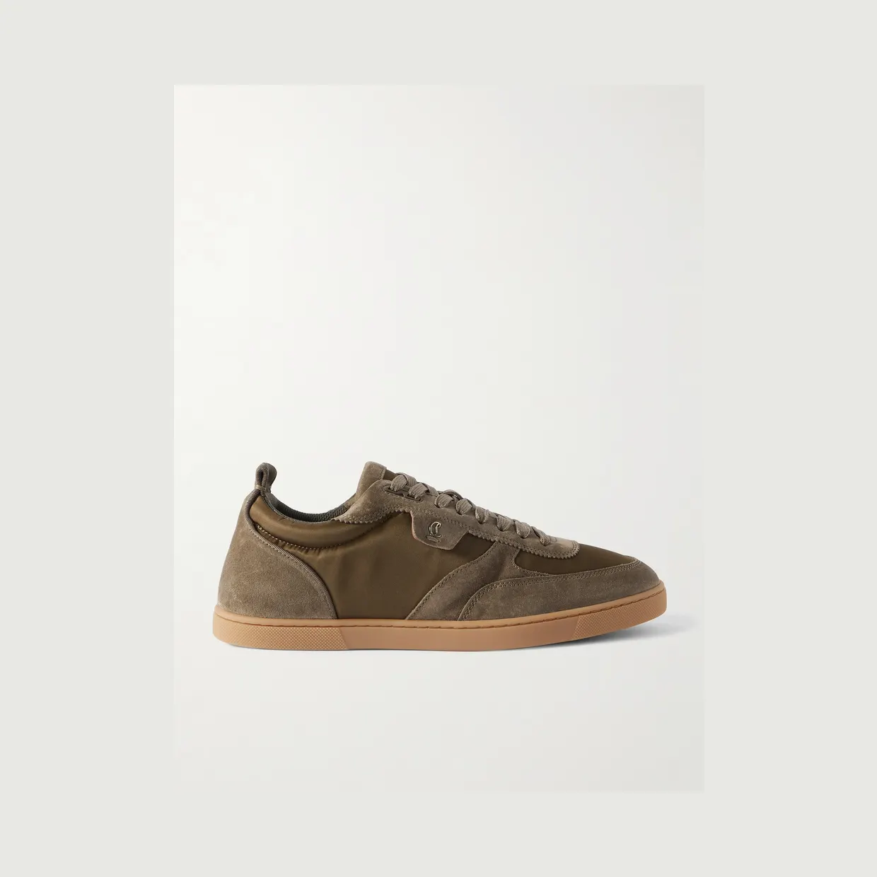 Christian Louboutin Tutti Rui Suede and Shell Sneakers Brown (3250271)