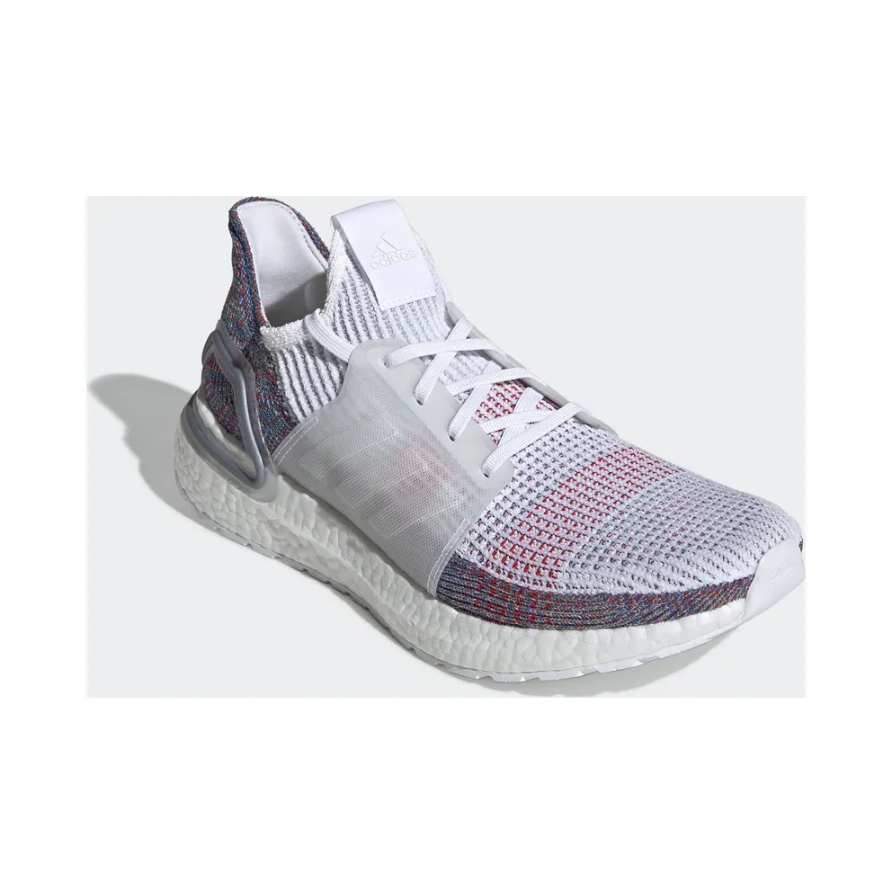 adidas Ultra Boost 2019 White Multi-Color Cloud White/Crystal White/Blue (B37708)
