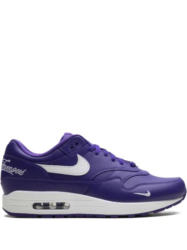 Nike x Supreme Air Max 1 ’87 SP Varsity Purple/White Sneakers – Violett (HF8813)
