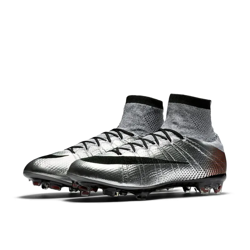 Nike Mercurial Superfly 4 CR7 Quinhentos Metallic Silver/Black-Gym Red (839622-006)