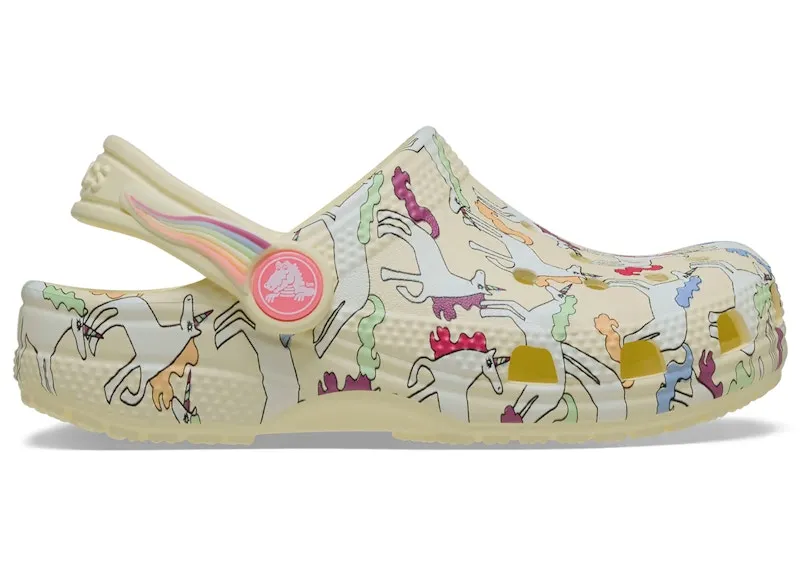 Crocs Classic Unicorn Graphic Clog Yellow Light (212515-7CJ)