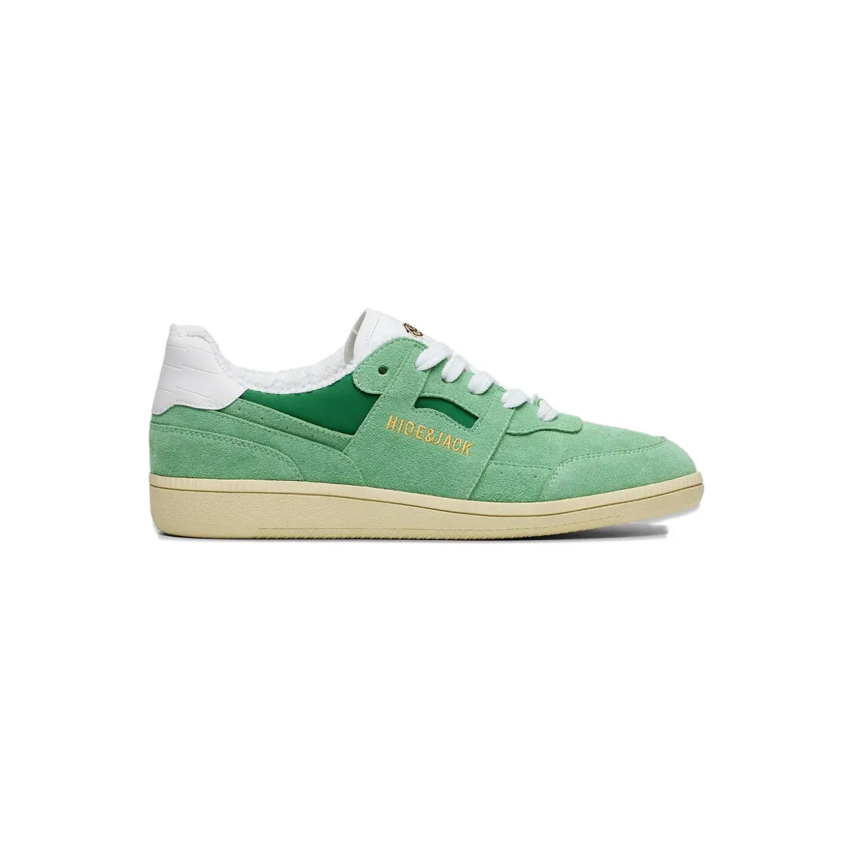 Hide&Jack Hide&Jack Shaggy mit Wildledereinsätzen “Green” (SHAGGPASTEL)