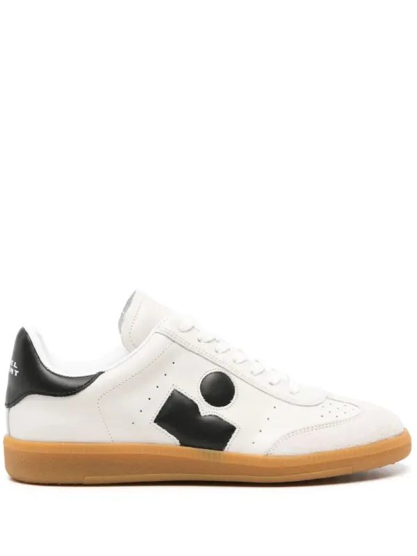 ISABEL MARANT Bryce leren sneakers – Beige (BK0014FAA4E11S)