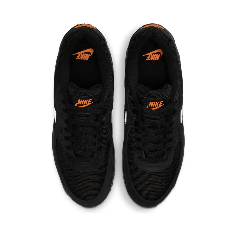 Nike Air Max 90 “Black Metallic Cool Grey Orange” (DO6706-010)