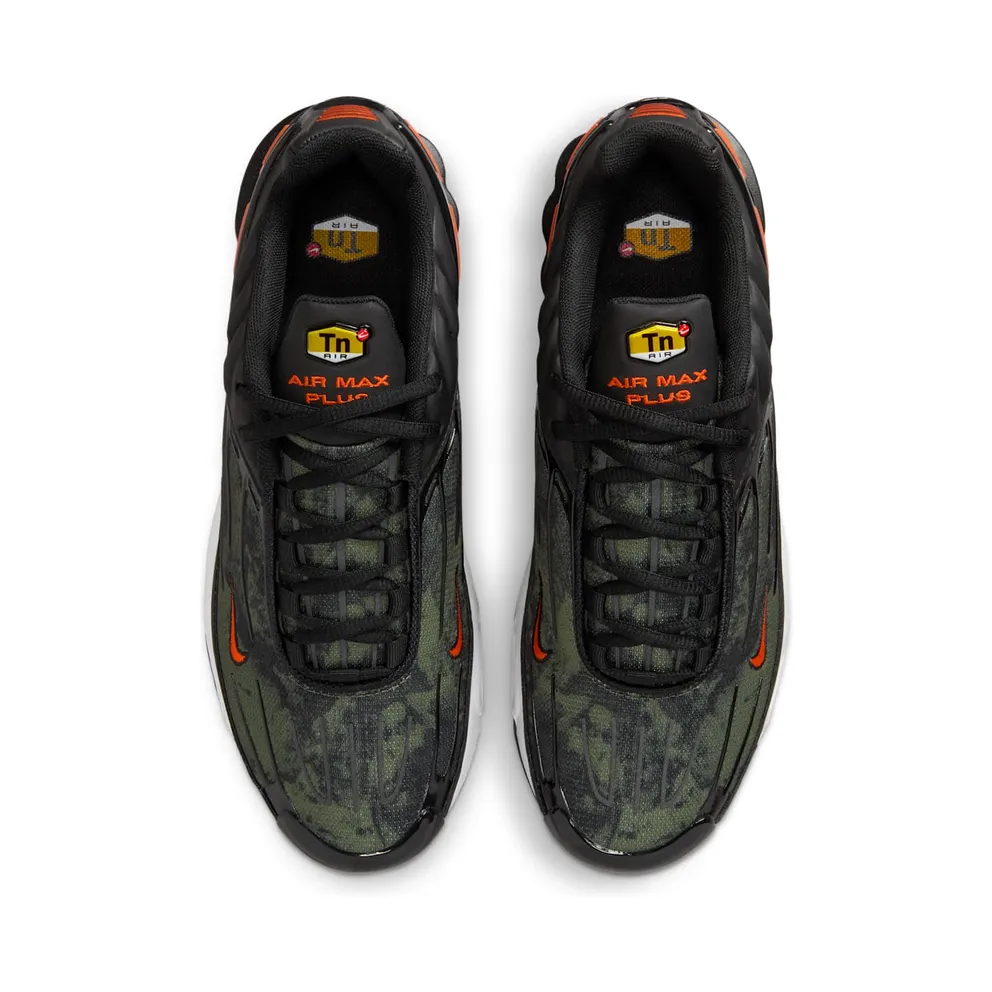 Nike Air Max Plus 3 Camo Medium Olive Safety Orange (FV6914-001)