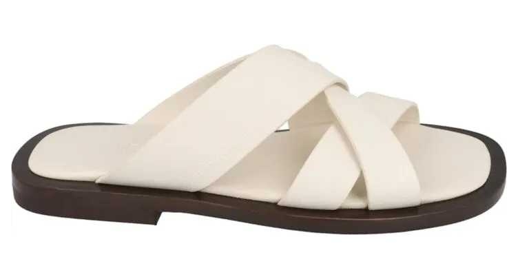 Ferragamo Forino Leather Sandals White (021718-763265-M)