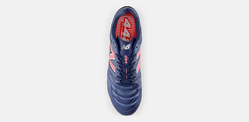New Balance 442 Pro FG v2 Navy Silver Energy Red (MS41FMP2)