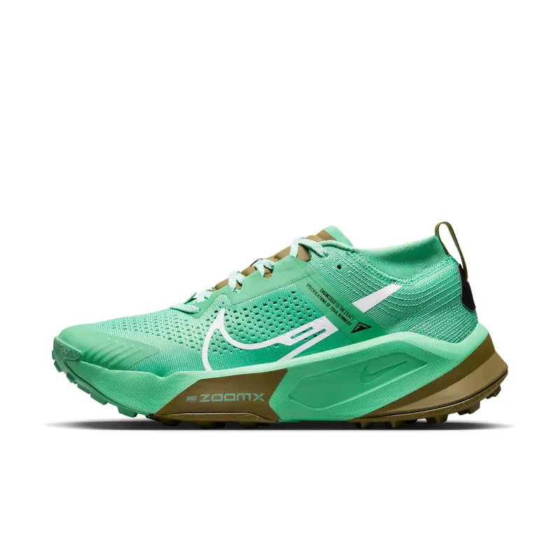 Nike ZoomX Zegama Trail “Spring Green / Olive Flak / Black / White” (DH0623-302)