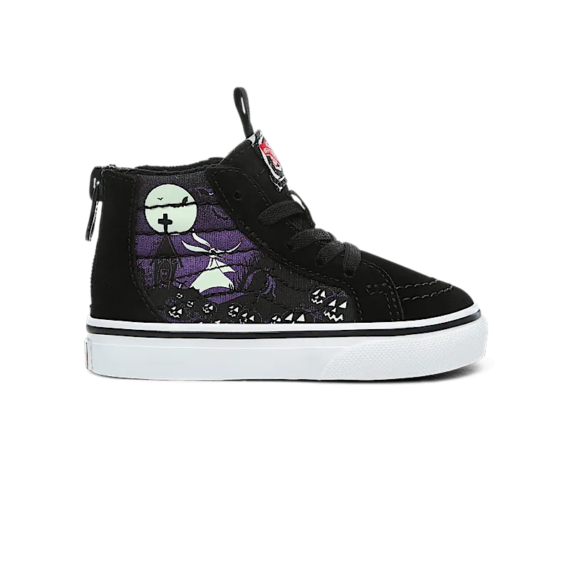 VANS Disney X Vans Sk8-hi Zip Shoes for Toddlers (Black)