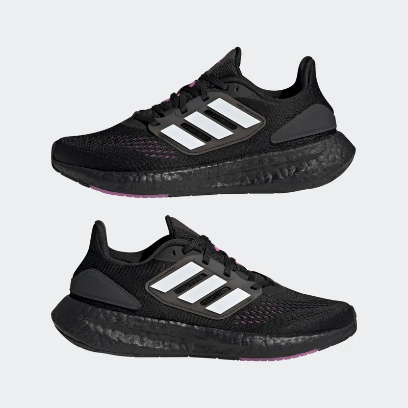 adidas Pureboost 22 Core Black / Cloud White / Semi Pulse Lilac (HQ1462)
