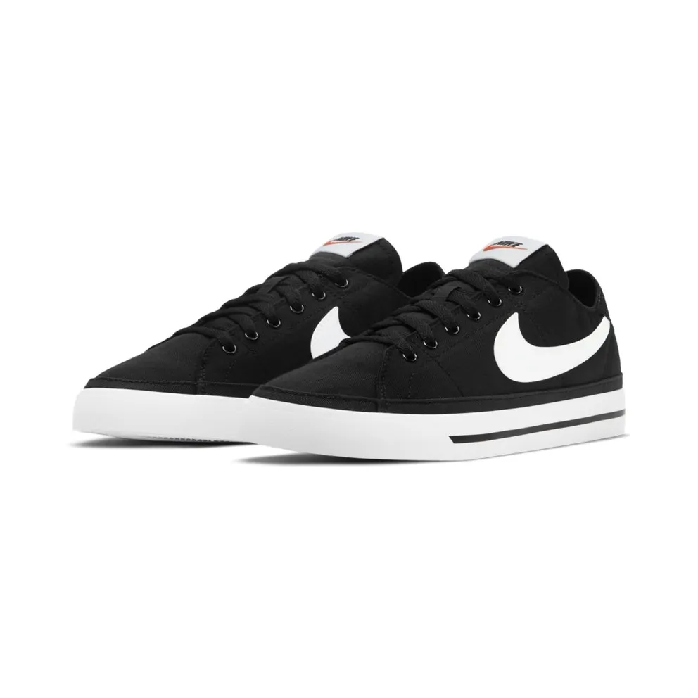 Nike Court Legacy Canvas Black White (W) (CZ0294-001)