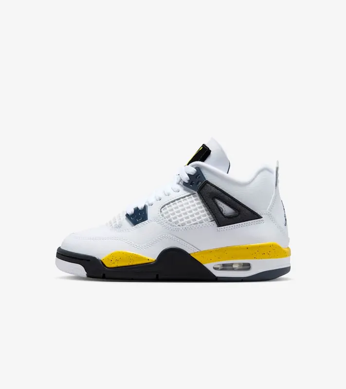 Air Jordan 4 Tour Yellow – “White / Tour Yellow / Dark Blue Grey / Black” (IO2463-102)