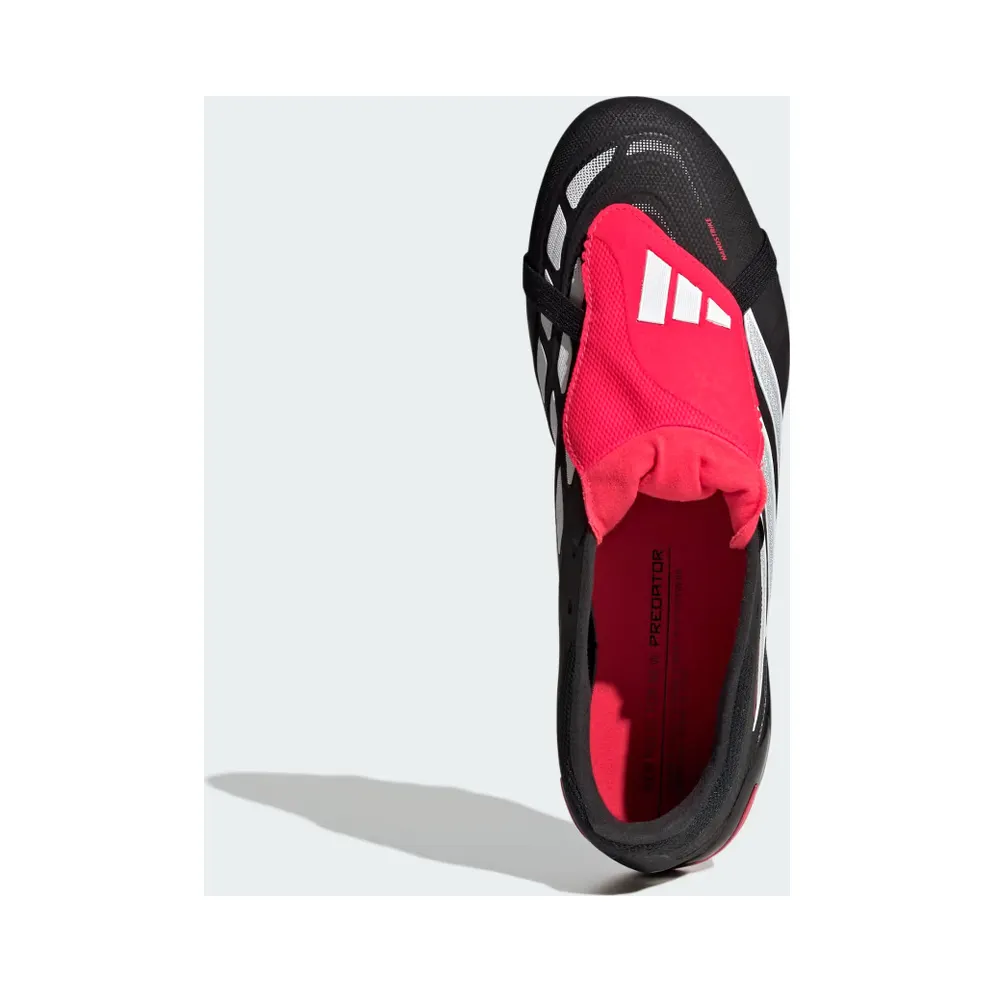 adidas Predator League Fold-over Tongue Firm Ground Football Boots “Core Black / Cloud White / Lucid Red” (JS0425)