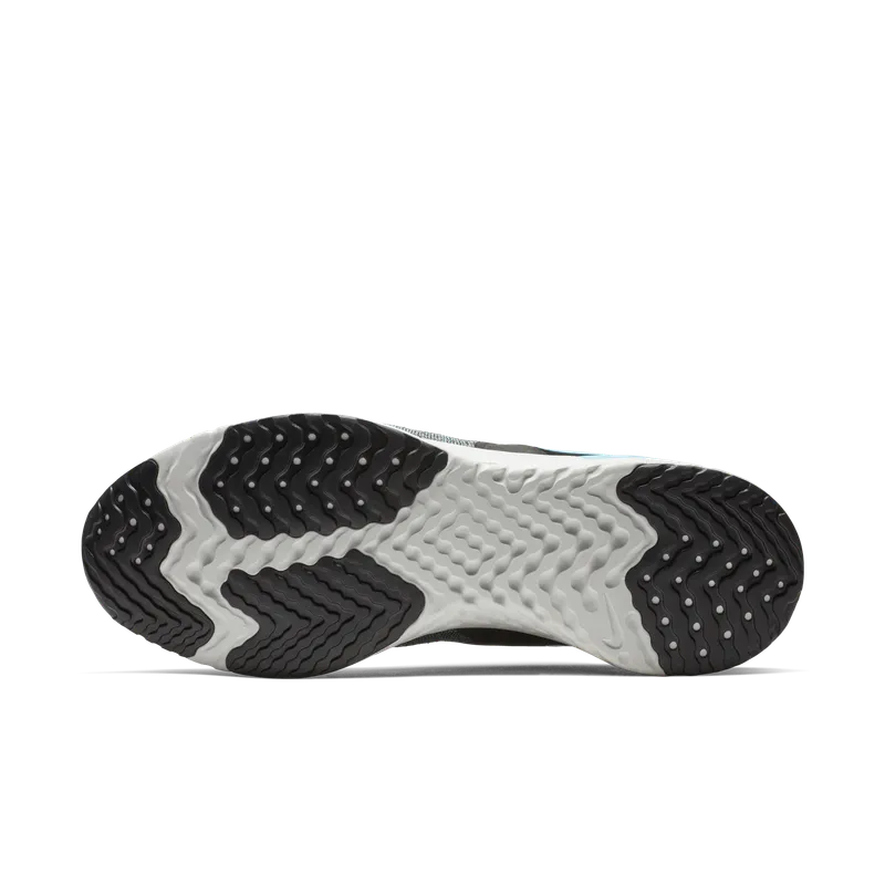 Nike  Odyssey React Flyknit 2 Black Aviator Grey Black Aviator Grey Platinum Tint Blue Fury (AH1015-002)