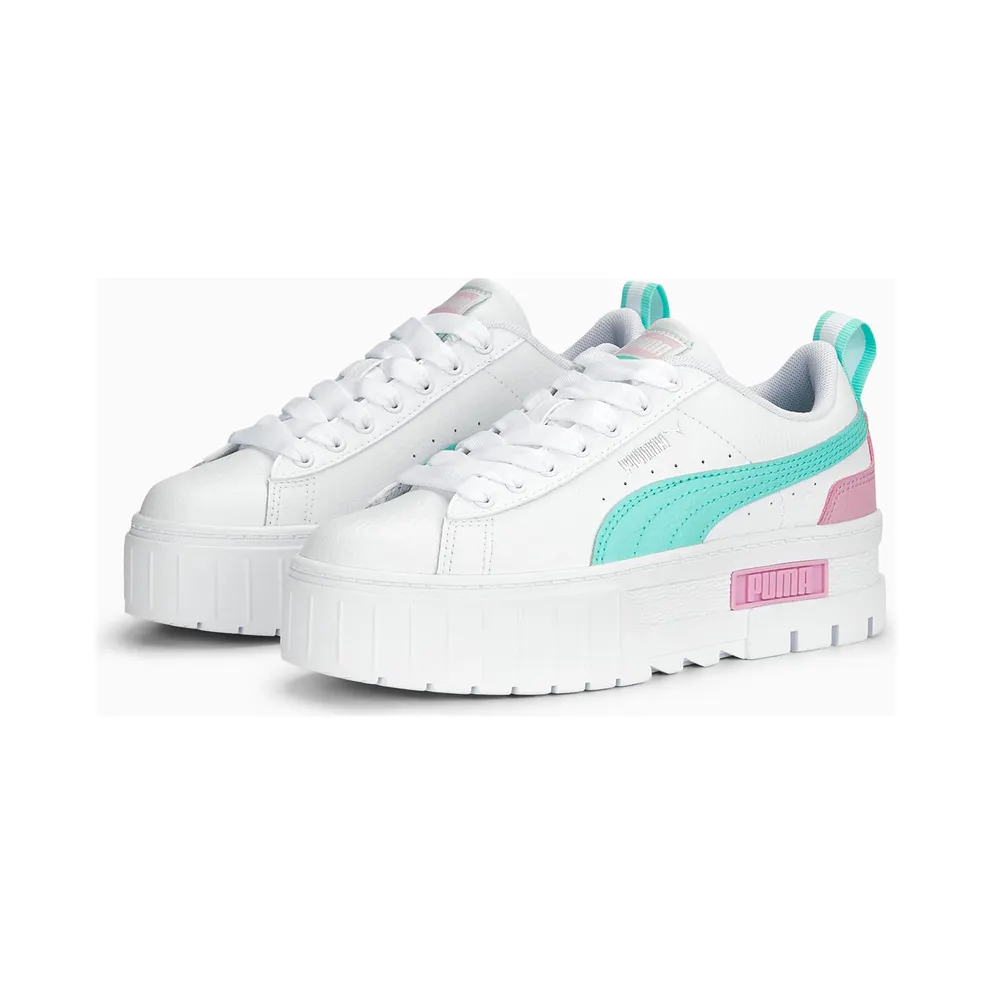 Puma Mayze leren White/Pink (384527-14)