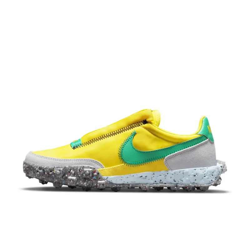 Nike Waffle Racer Crater Yellow 50% Sustainable Materials (CT1983-701)