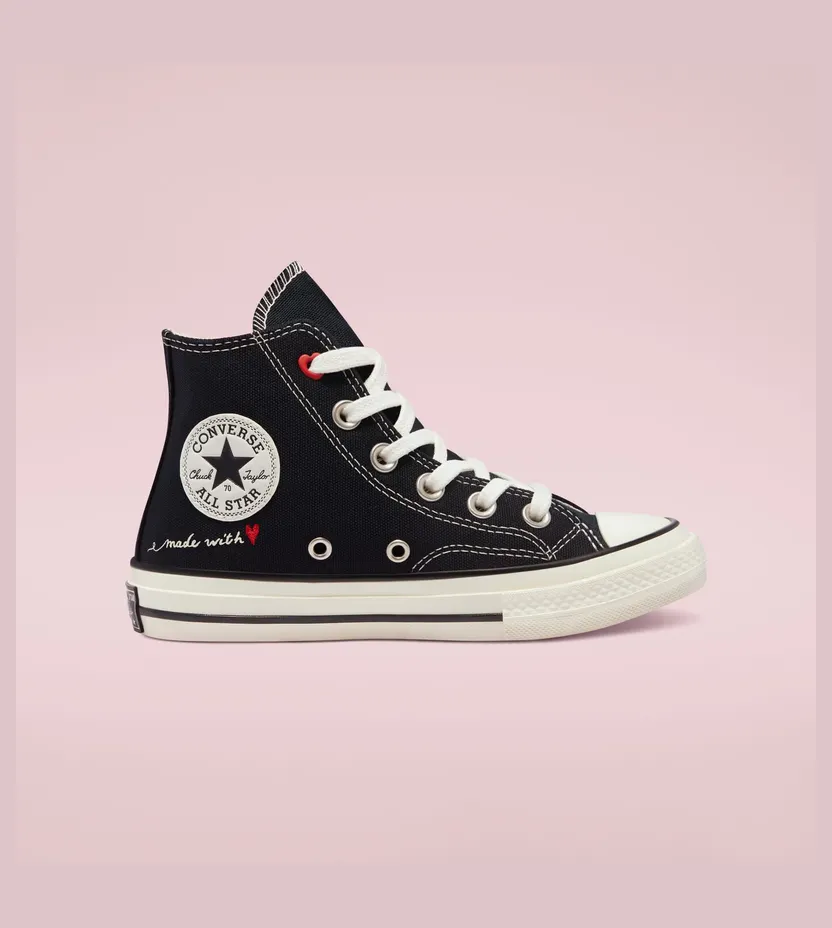 Converse Valentine’s Day Chuck 70 High Top Black/egret/university Red (370579C)