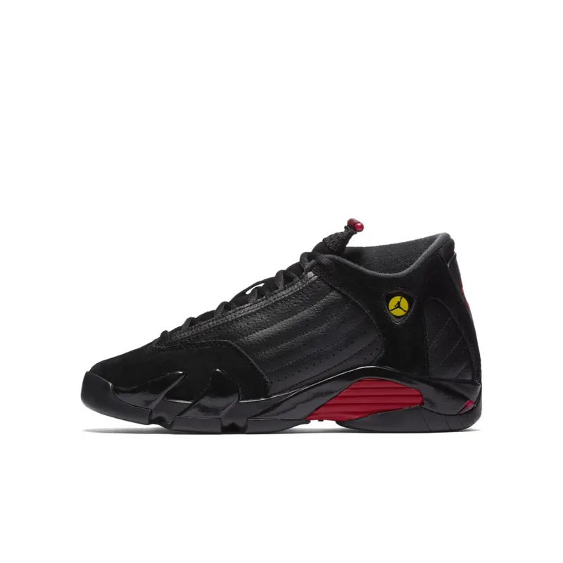 Jordan 14 Retro Last Shot 2018 (GS) Black/Varsity Red-Black (487524-003)