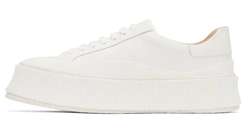 Jil Sander White Leather Platform Low-Top Sneakers (J15WS0002_P4833) (3)