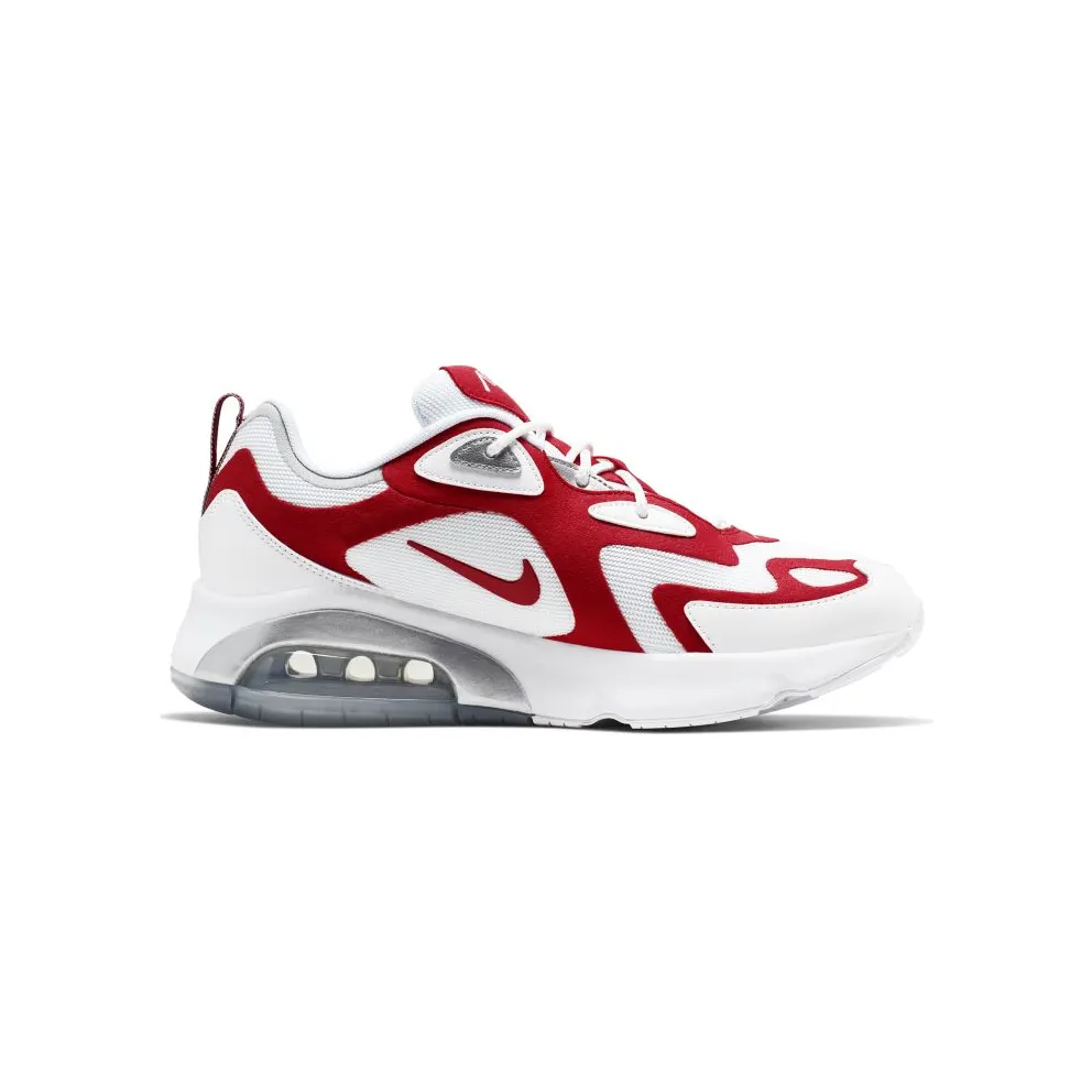 Nike Air Max 200 White University Red White/University Red/Metallic Silver (AQ2568-100)