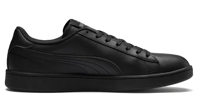 Puma Smash v2 van leer Zwart (365215-06)