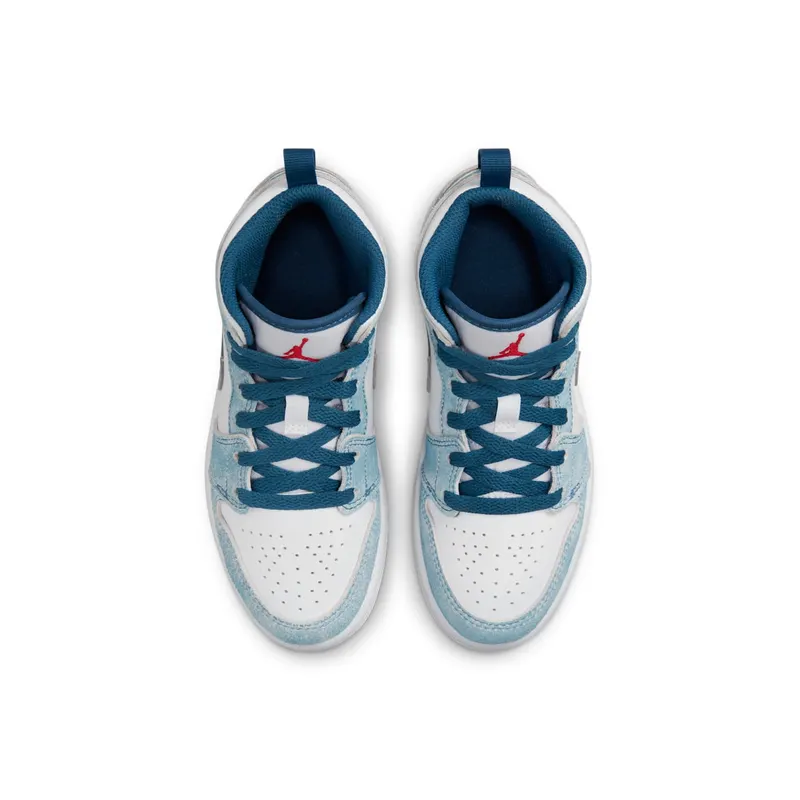 Jordan 1 Mid SE Younger Kids’ Blue (DR6237-401)