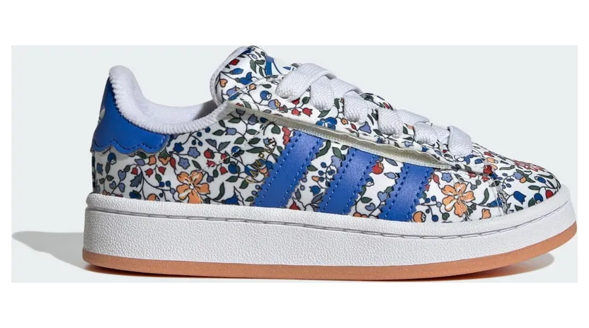 Adidas Campus 00s x Liberty London Comfort Closure met Elastische Veters Kids Blue / Blue / Off White (JS3806)