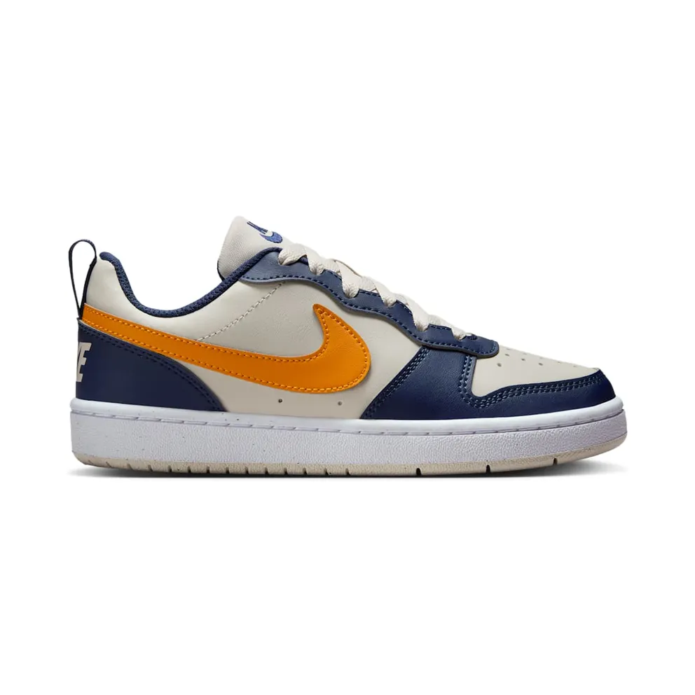 Nike Court Borough Low Recraft Light Orewood Brown Midnight Navy White Orange Peel (DV5456-126)