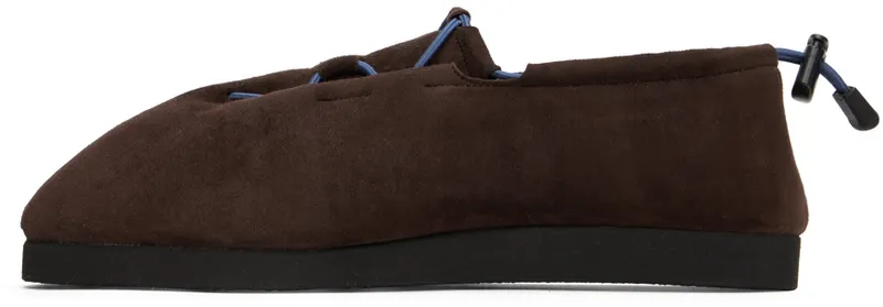 AURALEE Brown Foot The Coacher Edition Cord Sneakers (A22AS02FT-M)