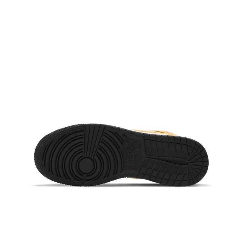 Air Jordan 1 Mid University Gold (GS) (2021) – “White / University Gold Black” (554725-170)