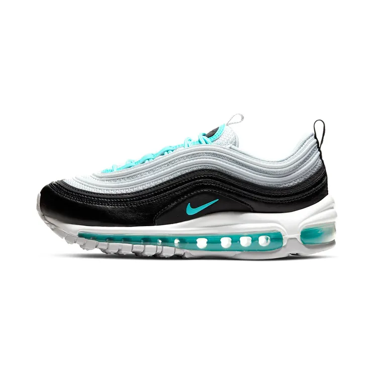 Nike Air Max 97 Platinum Black Aurora Green (W) “Pure Platinum / Black / White / Aurora Green” (921733-065)