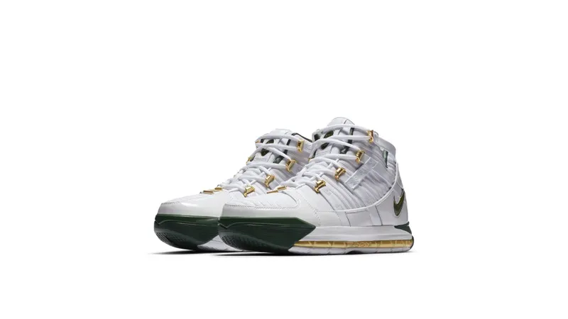 Nike LeBron 3 SVSM Home (2019) White/White-Metallic Gold Dust (AO2434-102)