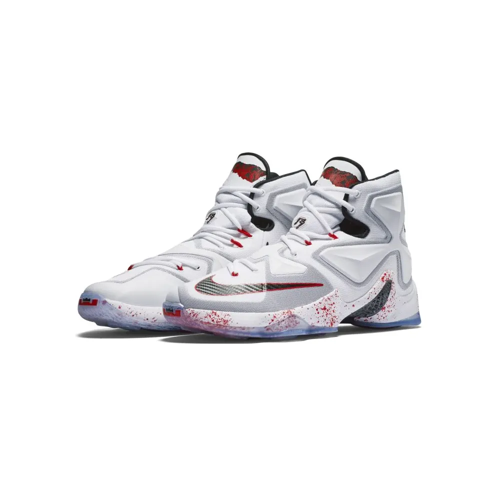 Nike LeBron 13 Friday the 13th White/Black-University Red (807219-106)