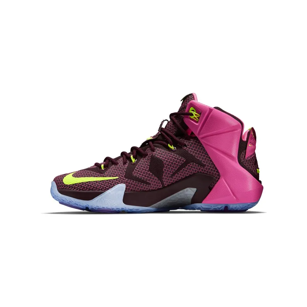 Nike LeBron 12 Double Helix Merlot/Volt/Pink Pow (684593-607)