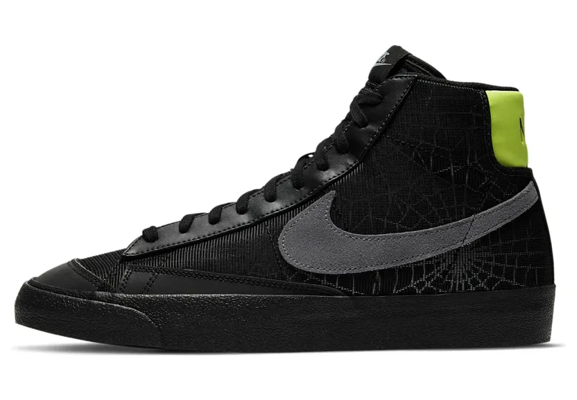 Nike Blazer Mid ’77 ‘Spider Web’ “Black / Limelight / Smoke Grey” (DC1929-001)