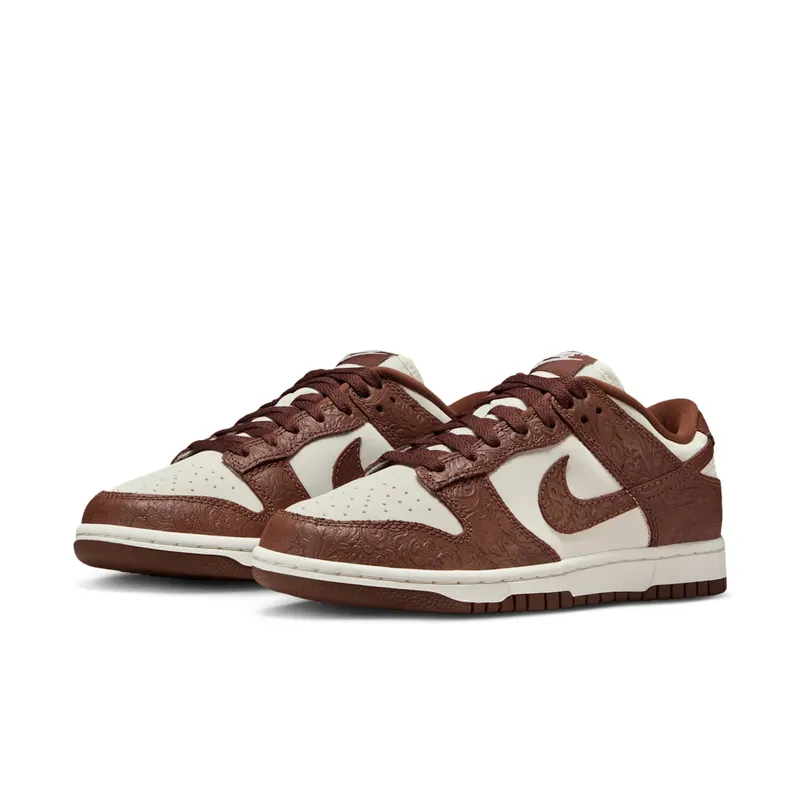 Nike Dunk Low “Embossed Baroque Sail Fauna Brown” (IF3944-100)