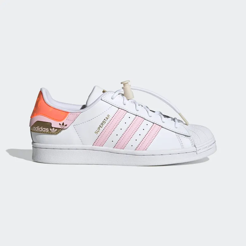 adidas Superstar Cloud White / Clear Pink / Solar Red (H00659)