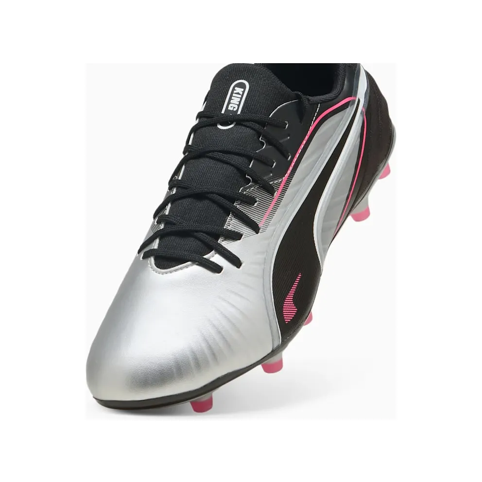 Puma King Match FG/AG Silver Black Sun Struck White (108315-02)
